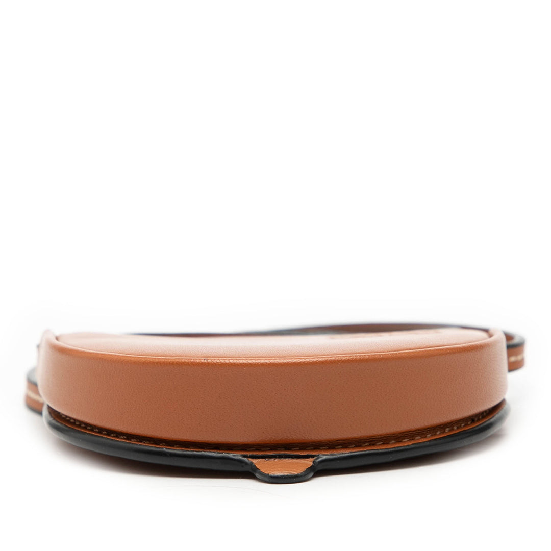 Souple Heel Pochette Mini Cuir de veau Marron