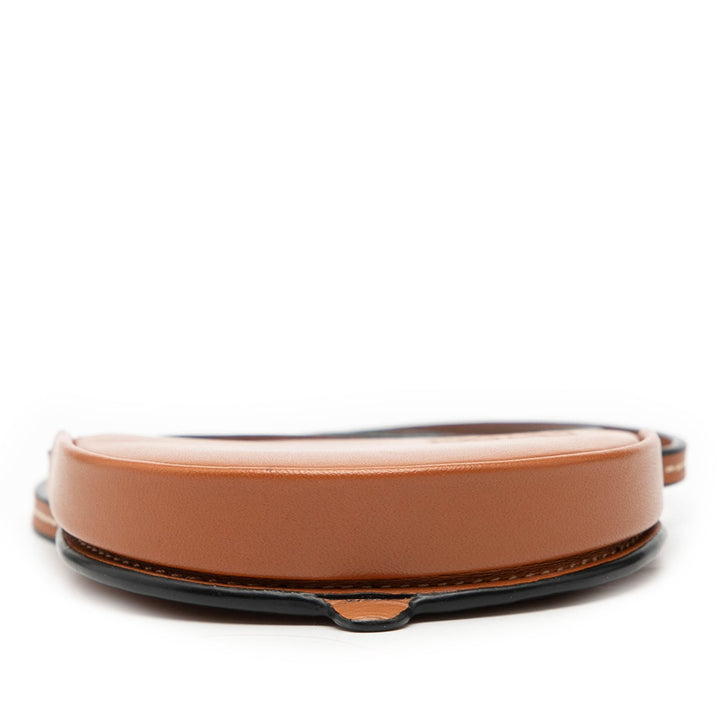 Souple Heel Pochette Mini Cuir de veau Marron