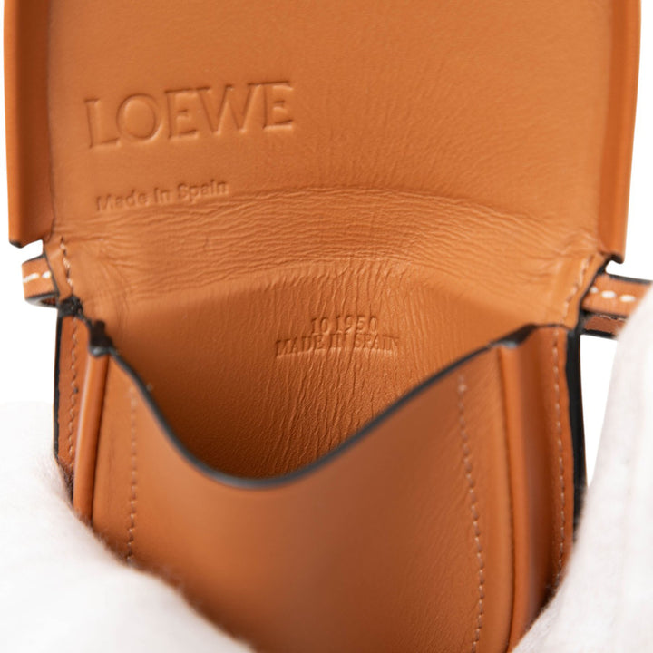 Souple Heel Pochette Mini Cuir de veau Marron