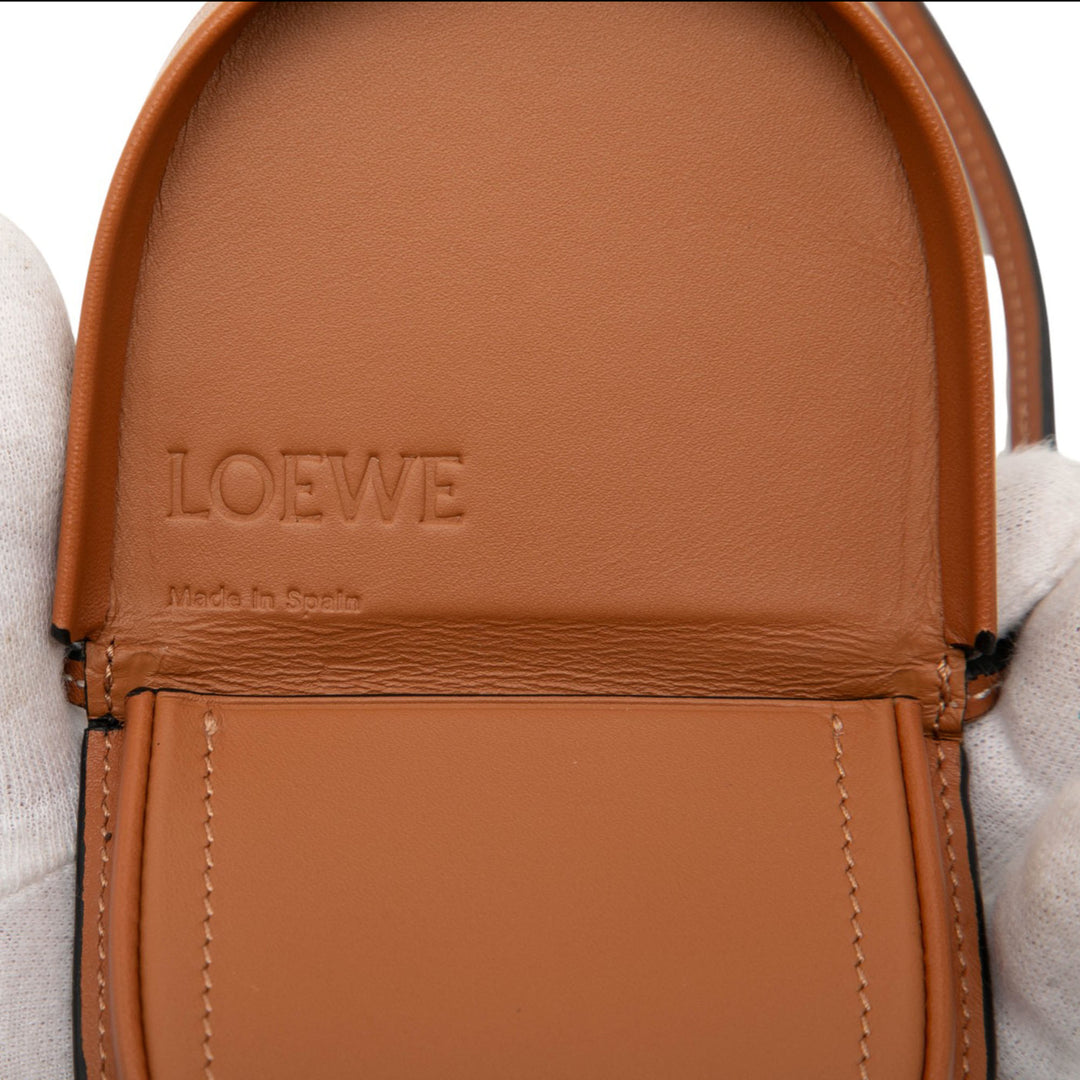 Souple Heel Pochette Mini Cuir de veau Marron