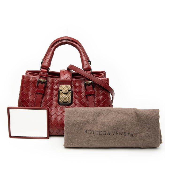 Bottega Veneta Mini Nappa Intrecciato Roma Sac