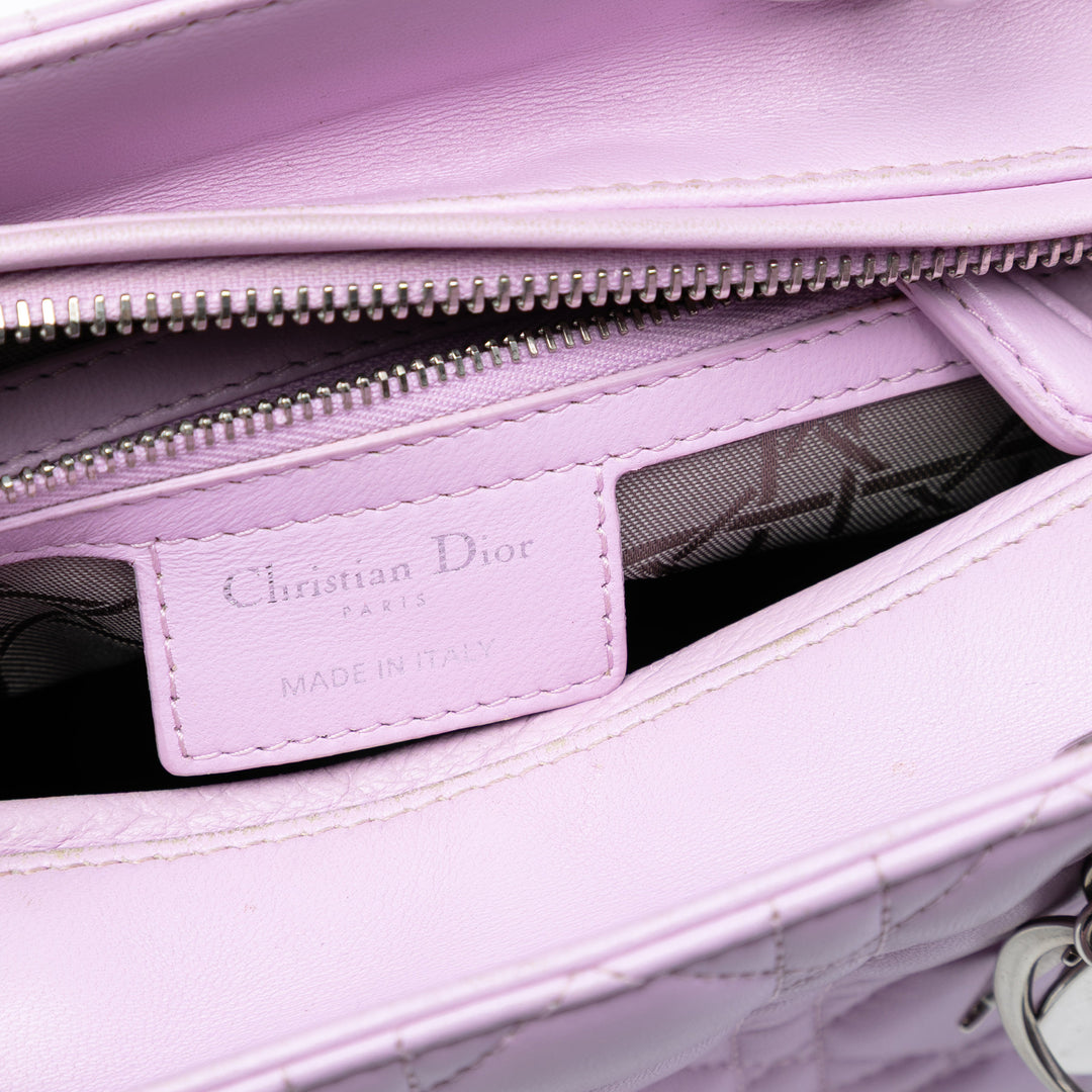 Dior Medium Cuir d’agneau Cannage Lady Dior