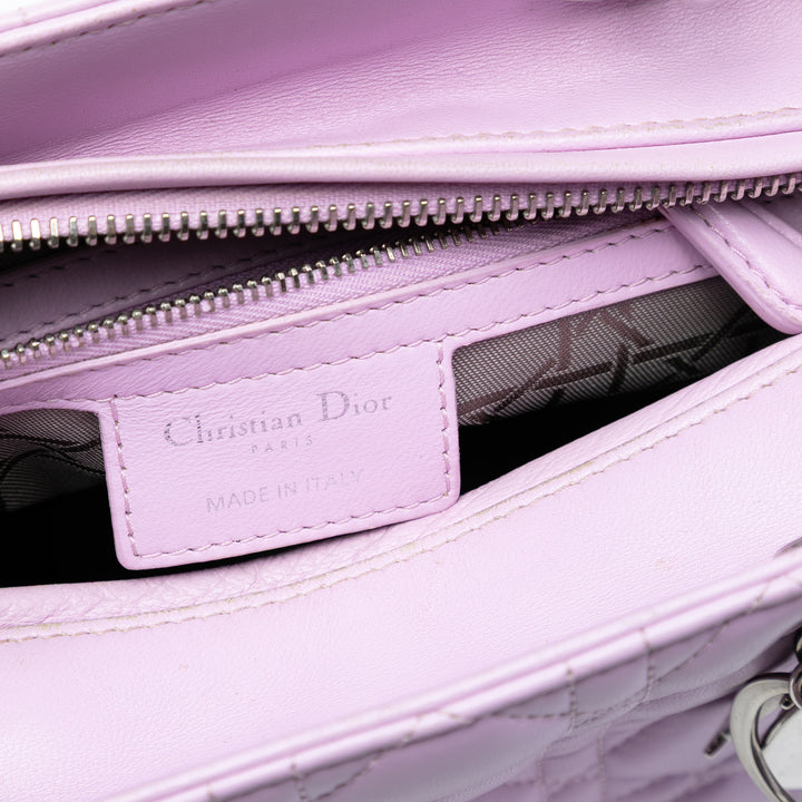 Dior Medium Cuir d’agneau Cannage Lady Dior