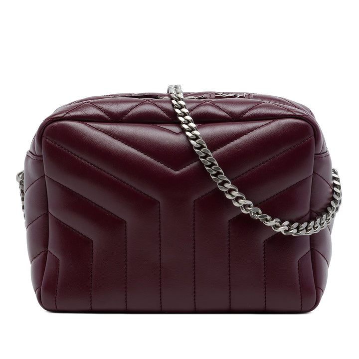Matelasse LouLou Sac bowling Petit Cuir de veau Rouge