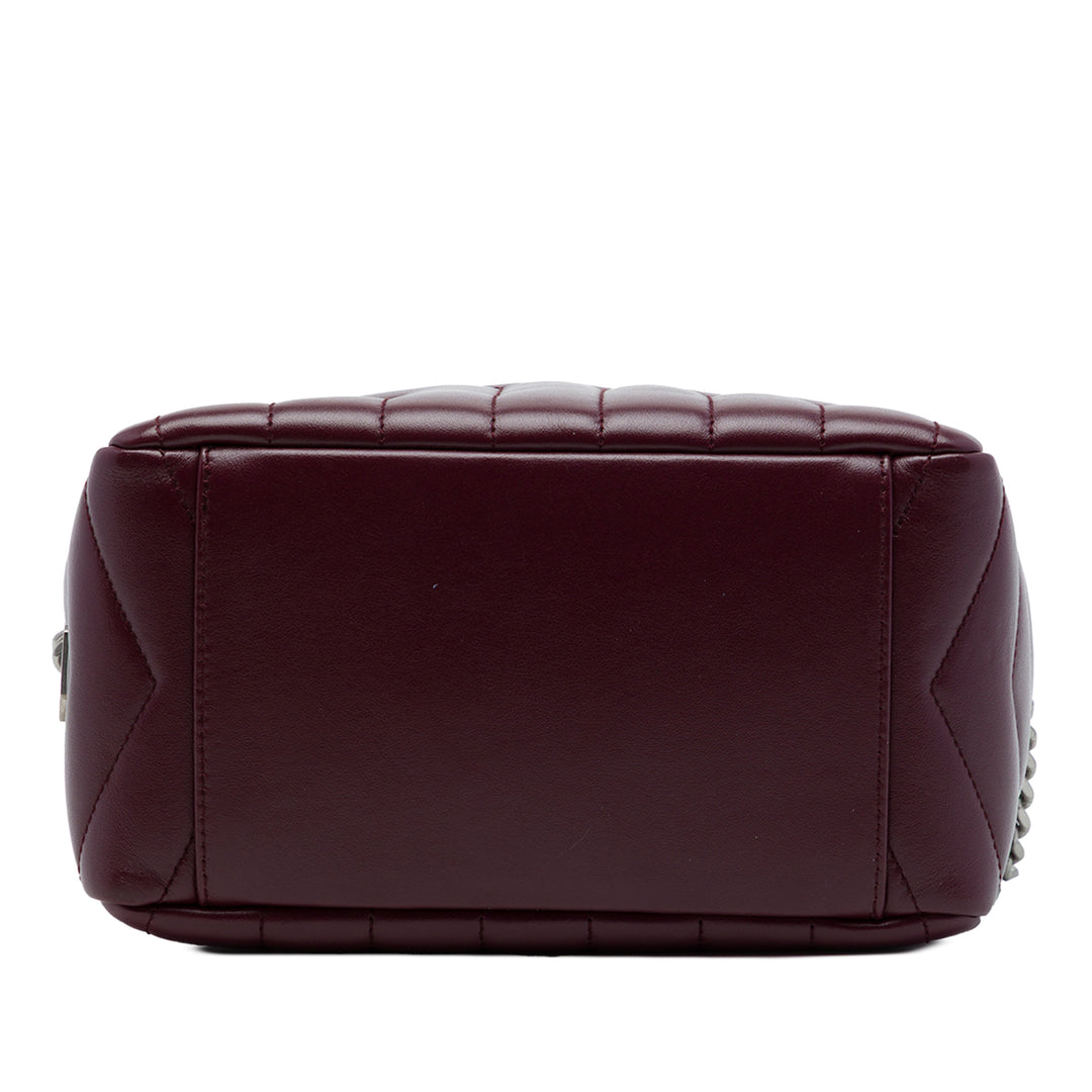 Matelasse LouLou Sac bowling Petit Cuir de veau Rouge