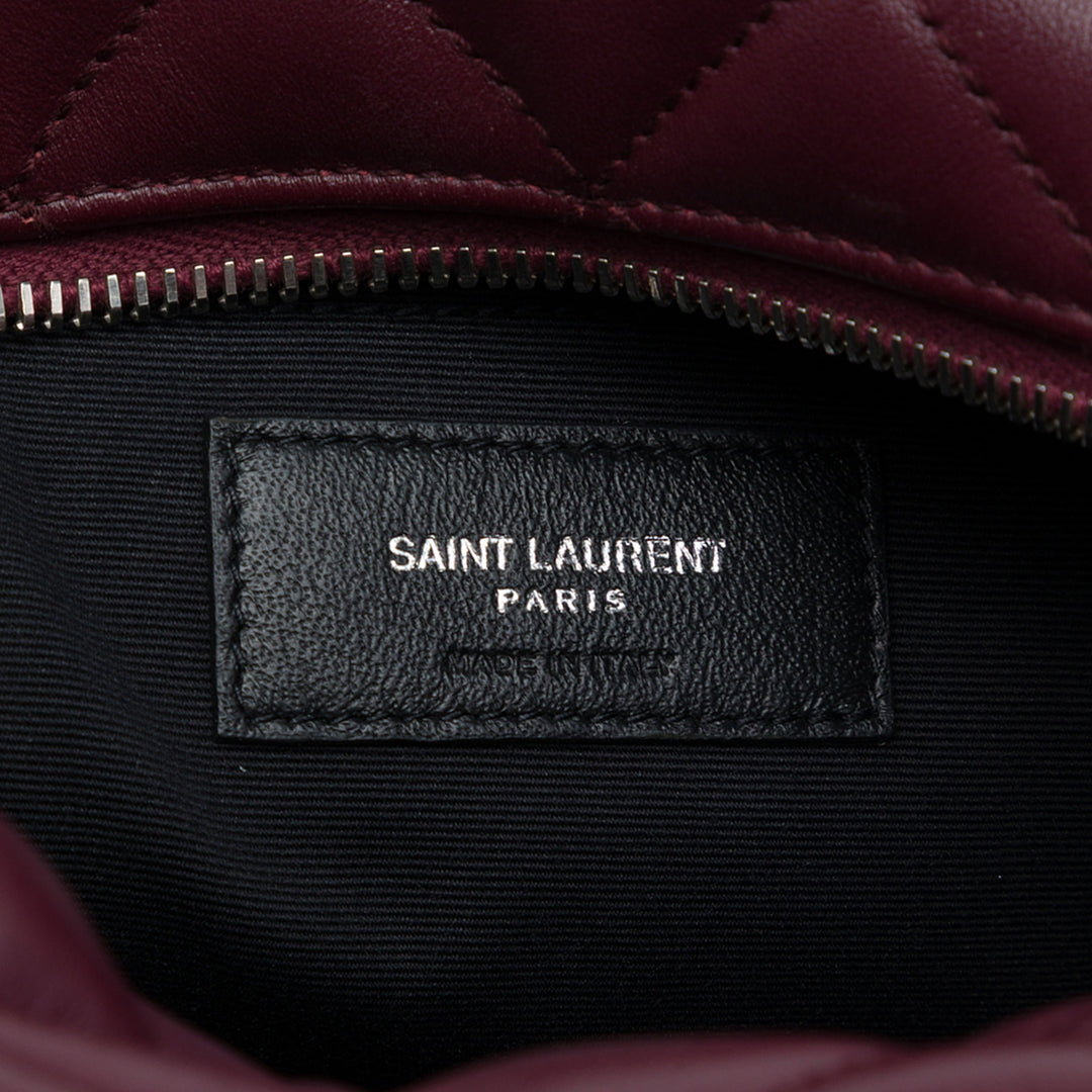 Matelasse LouLou Sac bowling Petit Cuir de veau Rouge