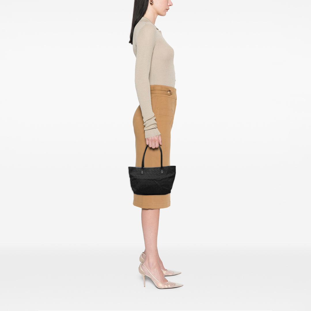 Fendi Cabas Zucchino Noir – vue 6 – GABY PARIS