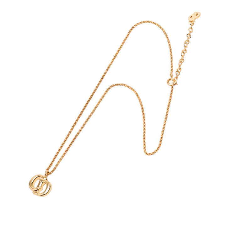 Dior plaqué CD Logo Pendant Collier