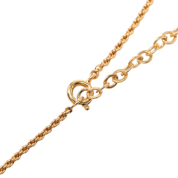Dior plaqué CD Logo Pendant Collier