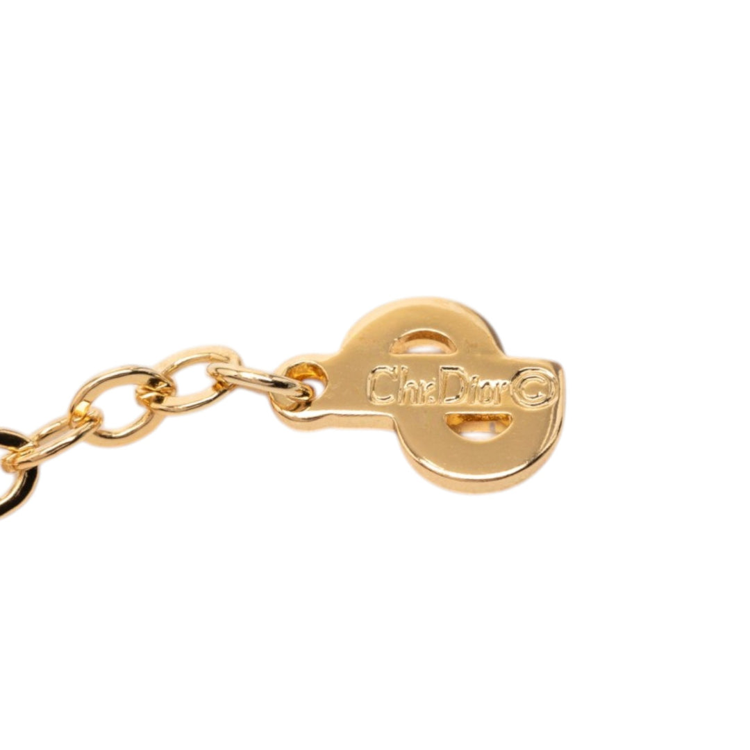 Dior plaqué CD Logo Pendant Collier