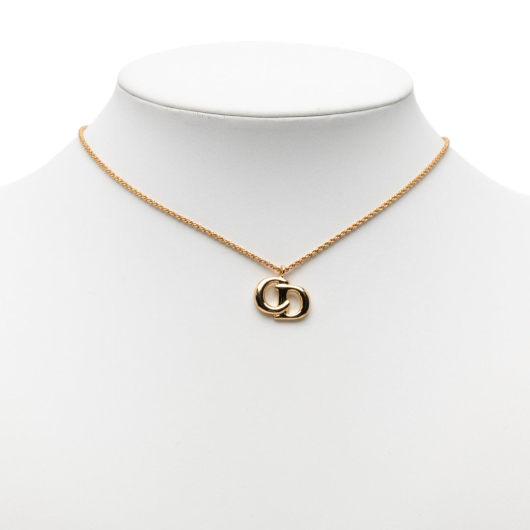 Dior plaqué CD Logo Pendant Collier