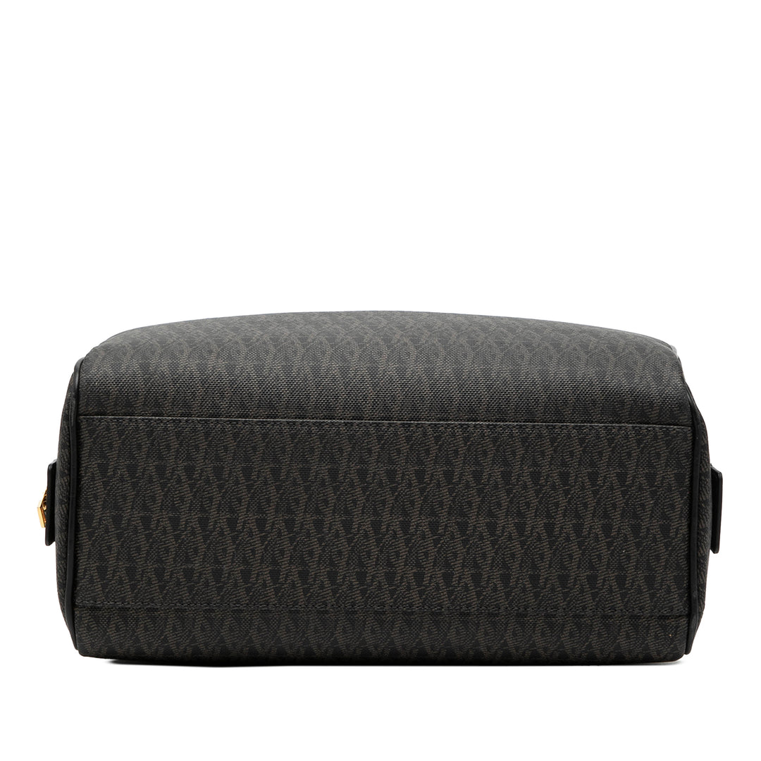 Saint Laurent Monogram Coated Toile Cosmetic Pochette