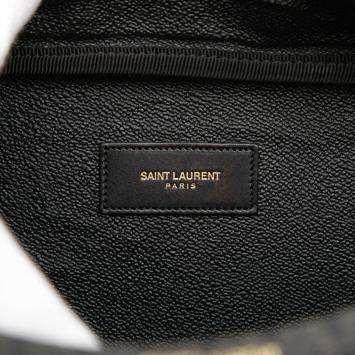 Saint Laurent Monogram Coated Toile Cosmetic Pochette