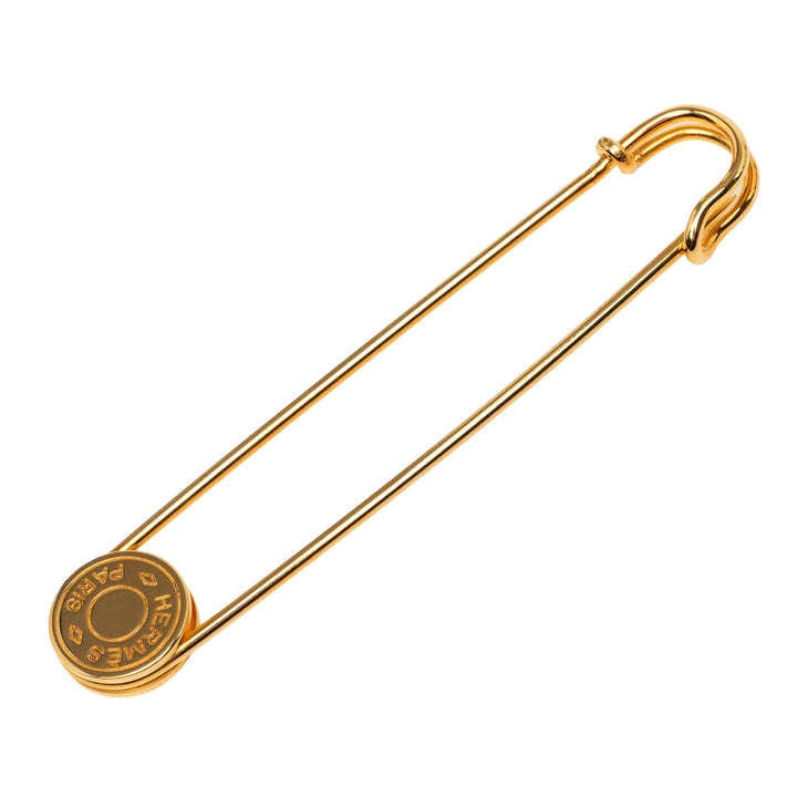 plaqué Clou de Selle Safety Pin Broche Doré