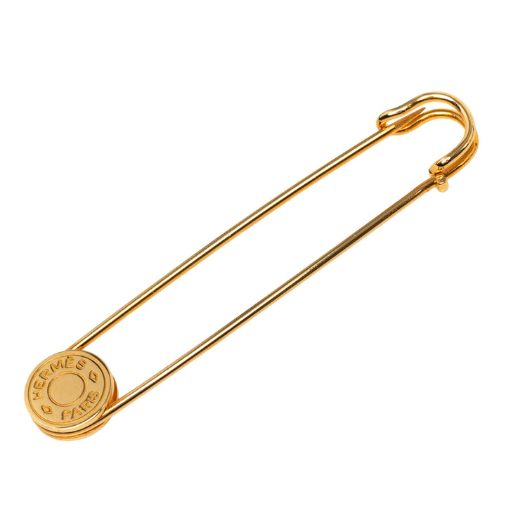 plaqué Clou de Selle Safety Pin Broche Doré