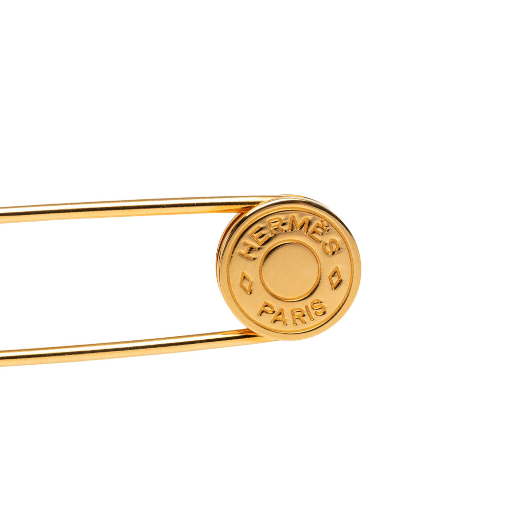 plaqué Clou de Selle Safety Pin Broche Doré