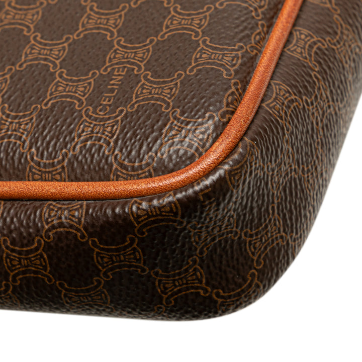Macadam Coated Canvas Clutch Brown - Gaby Paris