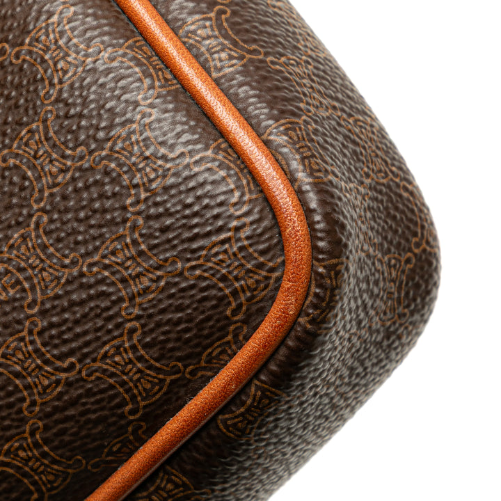 Macadam Coated Canvas Clutch Brown - Gaby Paris