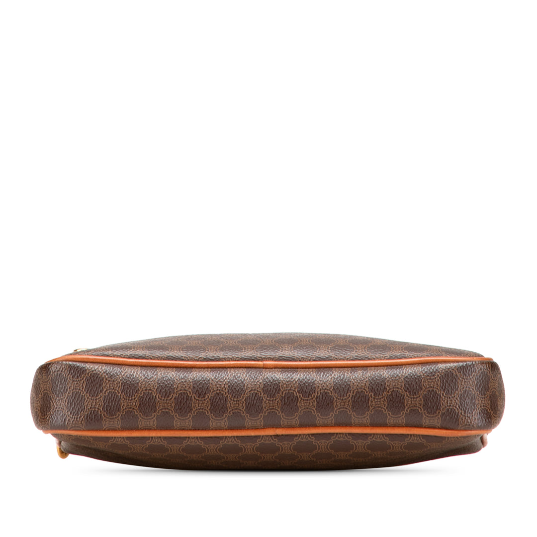 Macadam Coated Canvas Clutch Brown - Gaby Paris