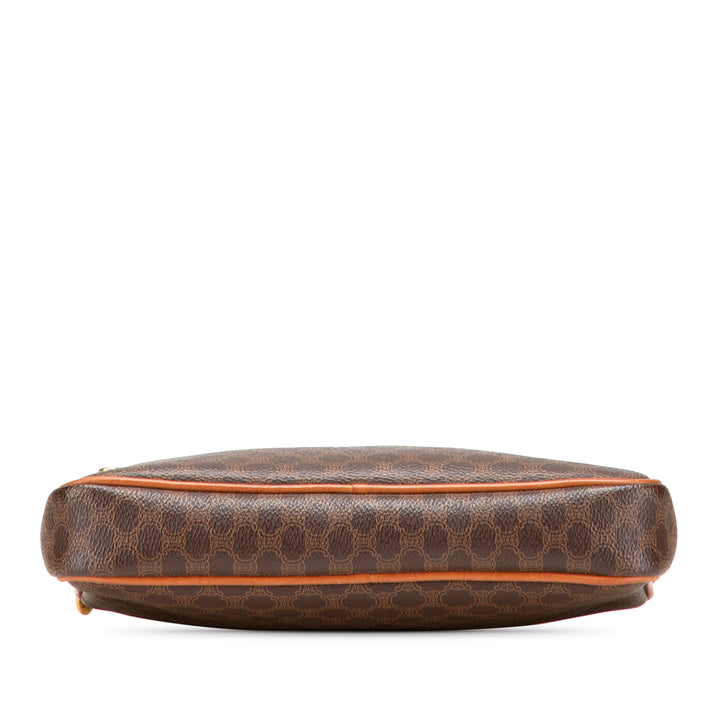 Macadam Coated Canvas Clutch Brown - Gaby Paris