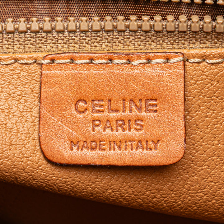 Macadam Coated Canvas Clutch Brown - Gaby Paris