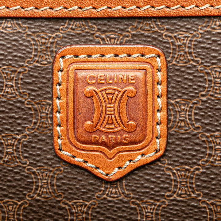 Macadam Coated Canvas Clutch Brown - Gaby Paris