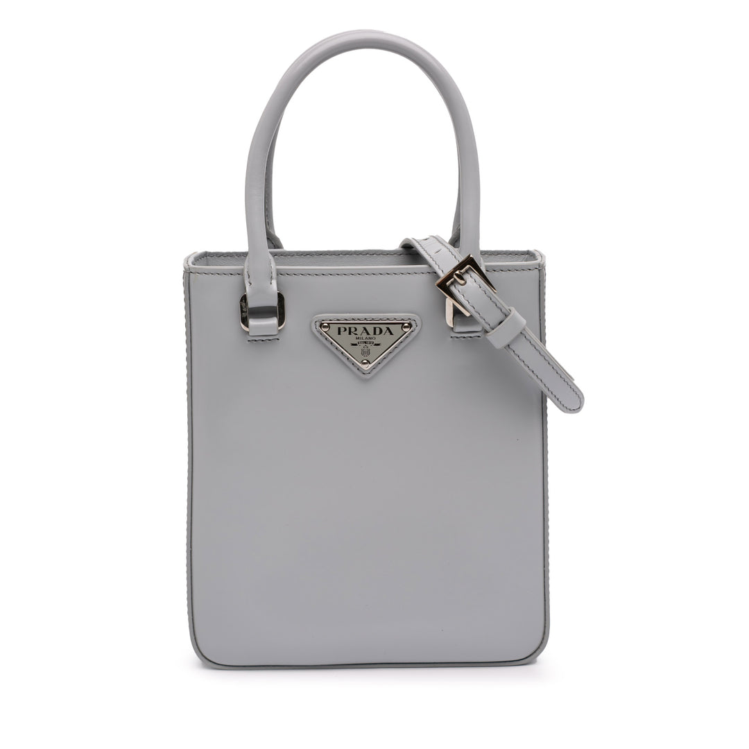 Prada Small Cuir Brushed Cabas