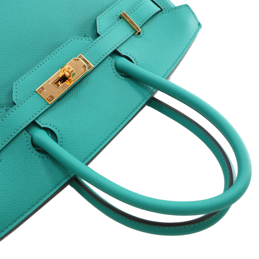 Epsom Birkin Retourne 30 Green - Gaby Paris