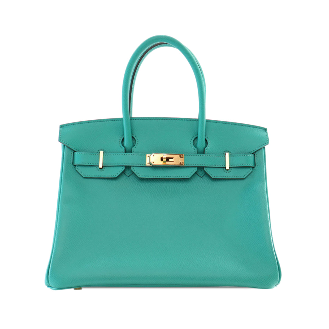 Epsom Birkin Retourne 30 Green - Gaby Paris