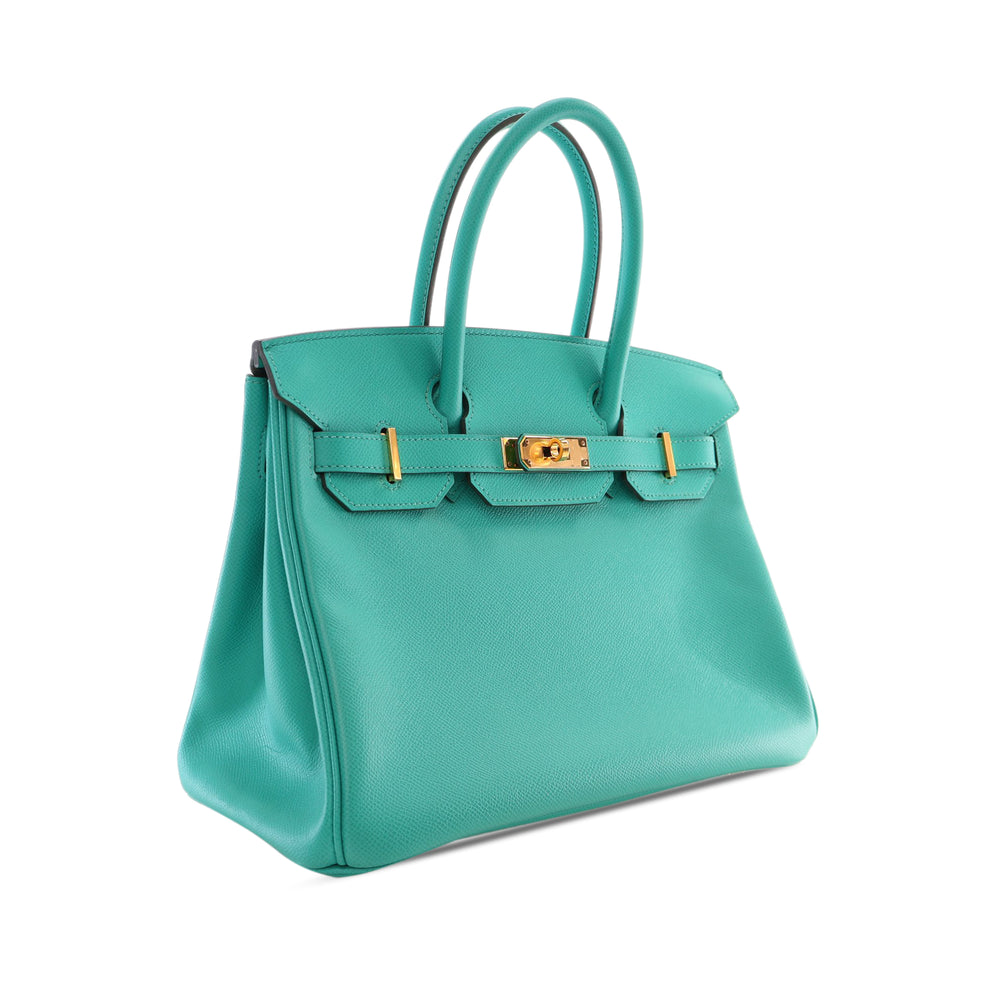 Epsom Birkin Retourne 30 Green - Gaby Paris