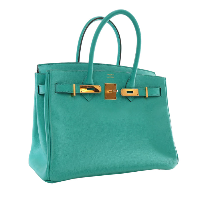 Epsom Birkin Retourne 30 Green - Gaby Paris