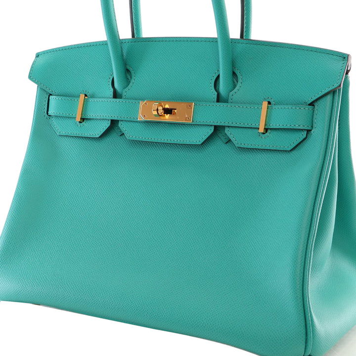 Epsom Birkin Retourne 30 Green - Gaby Paris