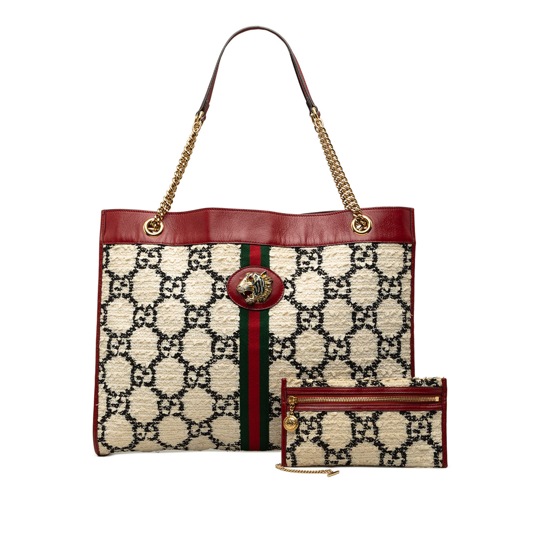 Gucci GG Web Rajah Cabas Grand Tweed