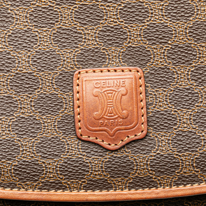 Macadam Coated Canvas Clutch Brown - Gaby Paris