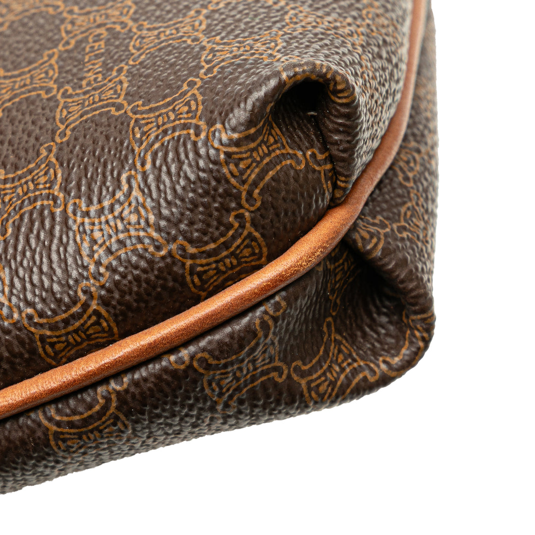 Macadam Coated Canvas Clutch Brown - Gaby Paris