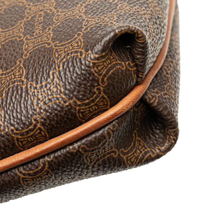 Macadam Coated Canvas Clutch Brown - Gaby Paris