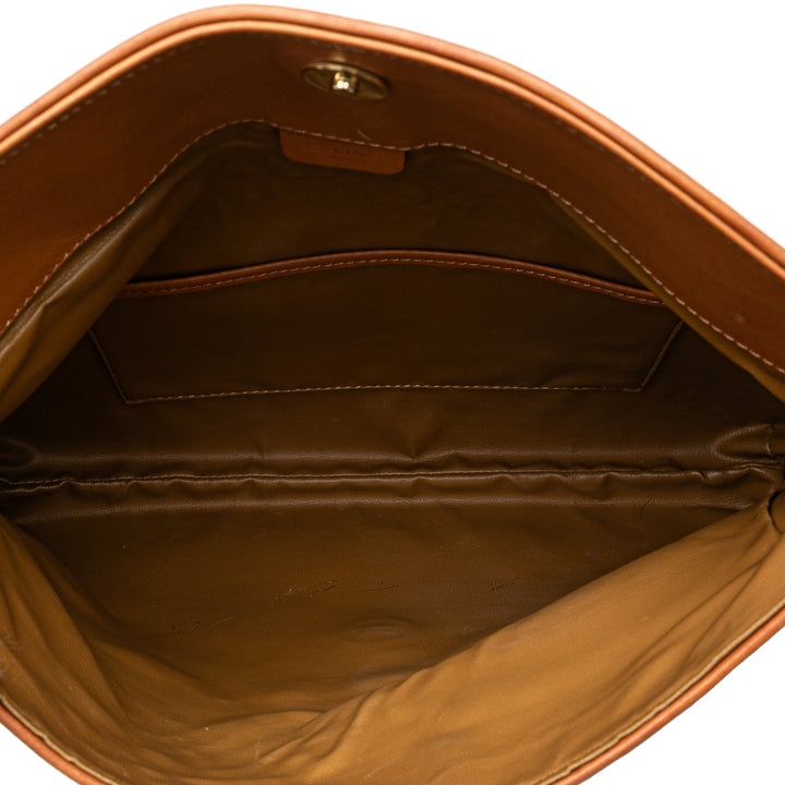 Macadam Coated Canvas Clutch Brown - Gaby Paris