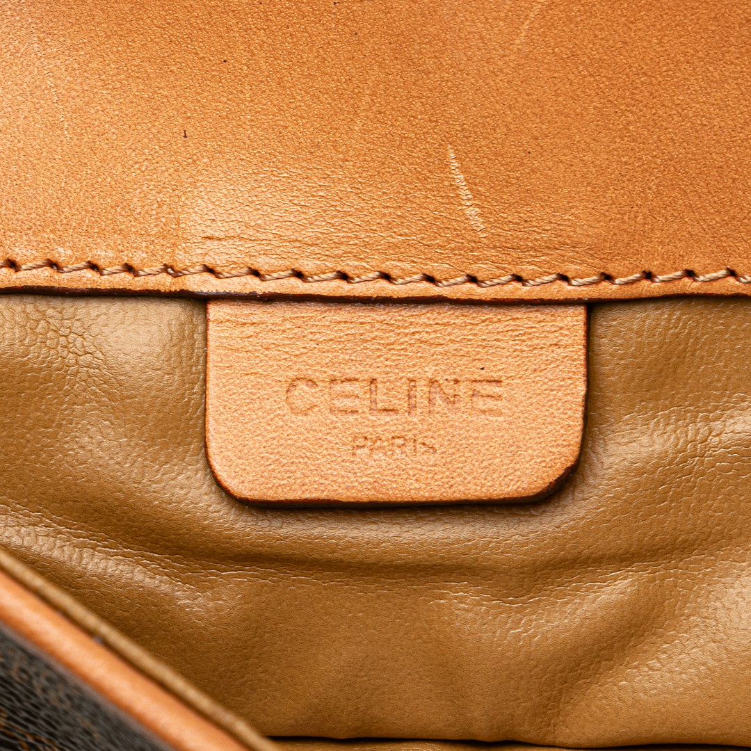 Macadam Coated Canvas Clutch Brown - Gaby Paris