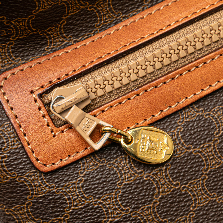 Macadam Coated Canvas Clutch Brown - Gaby Paris