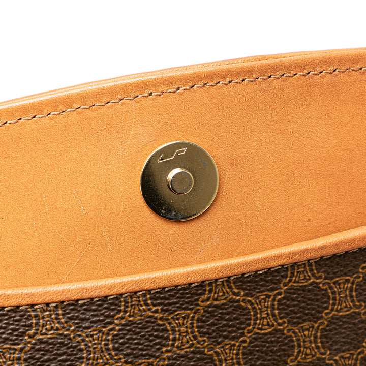 Macadam Coated Canvas Clutch Brown - Gaby Paris