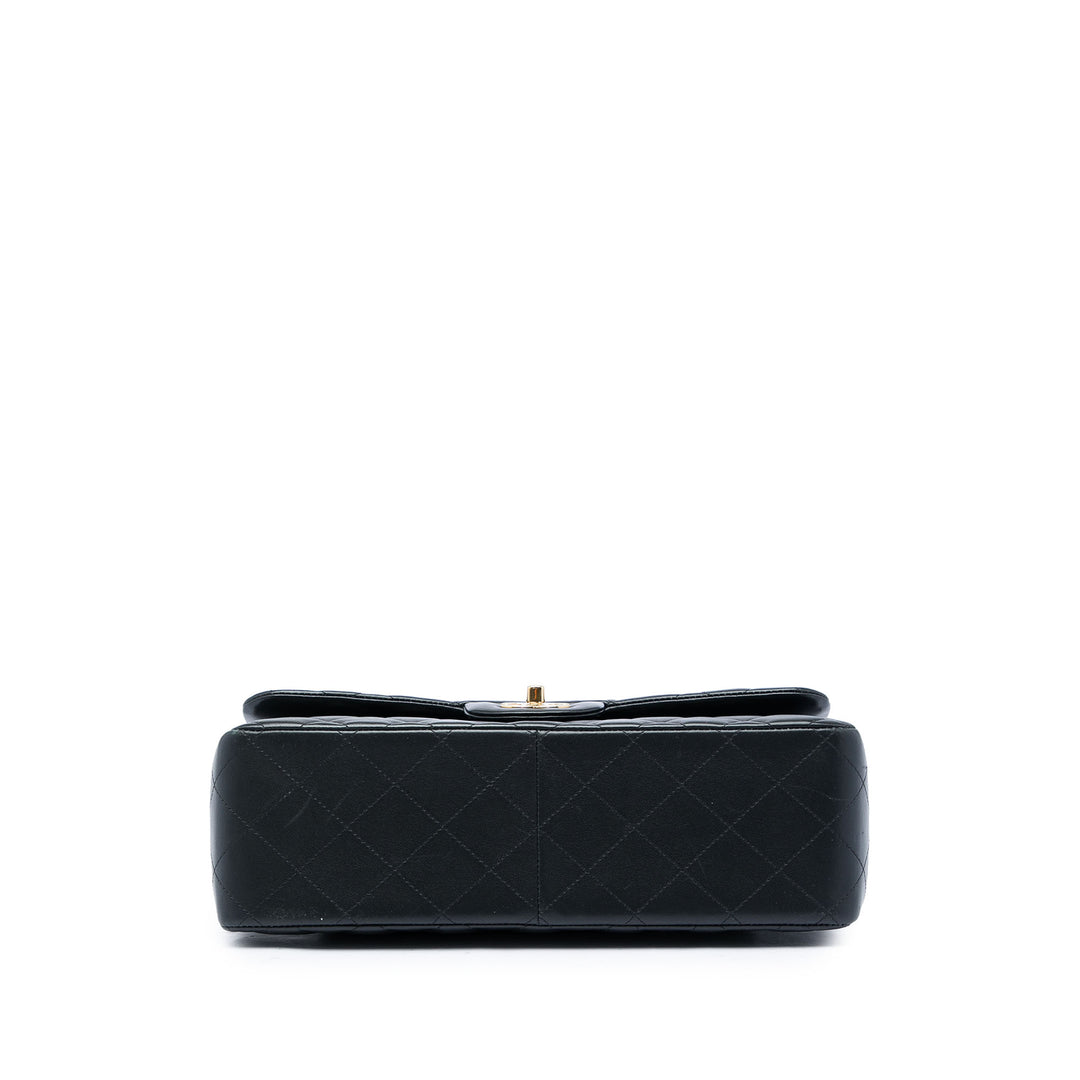 Chanel Classic Double rabat Jumbo Cuir d'agneau Noir – vue 3 – GABY PARIS