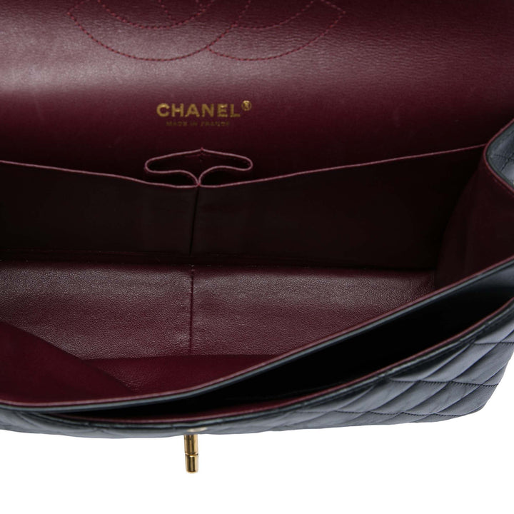 Chanel Classic Double rabat Jumbo Cuir d'agneau Noir – vue 4 – GABY PARIS
