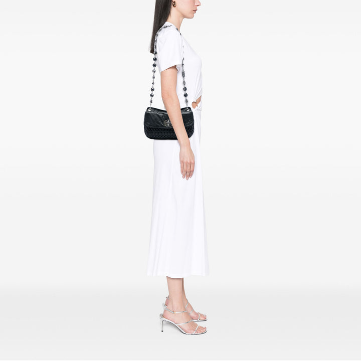 Miu Miu Matelasse Cristal à rabat Sac Cuir nappa