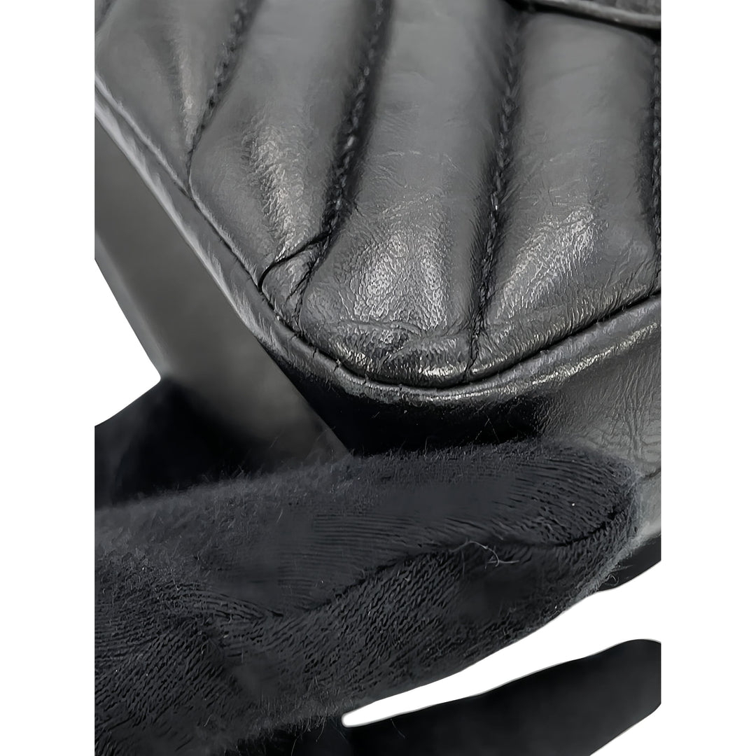 Chanel Chevron So Reissue 2.55 Double rabat 225 Cuir d'agneau Noir – vue 10 – GABY PARIS