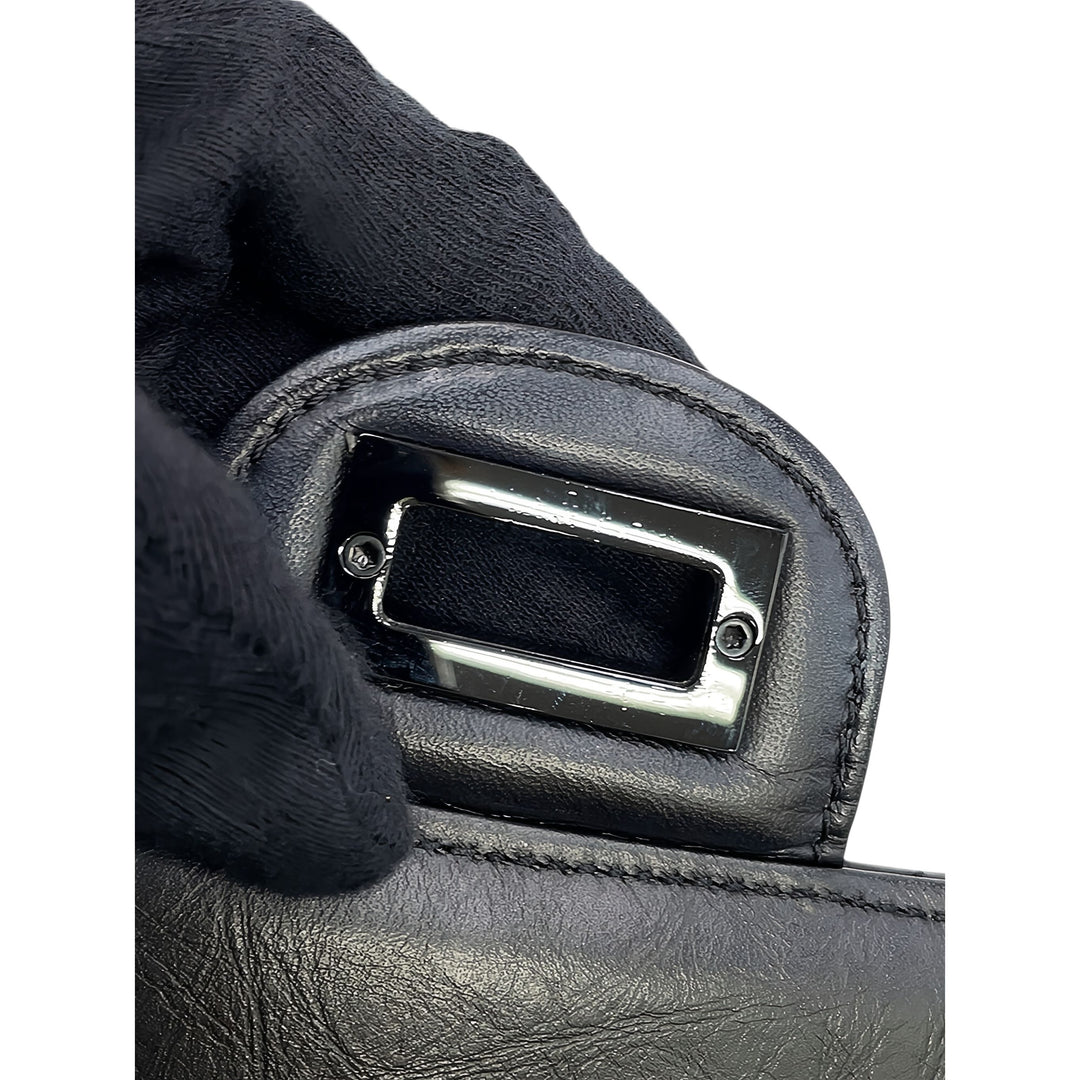 Chanel Chevron So Reissue 2.55 Double rabat 225 Cuir d'agneau Noir – vue 6 – GABY PARIS