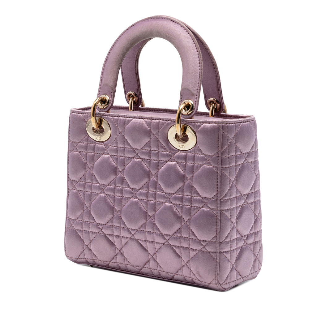 Dior Small Satin Cannage Swarovski Lady Dior
