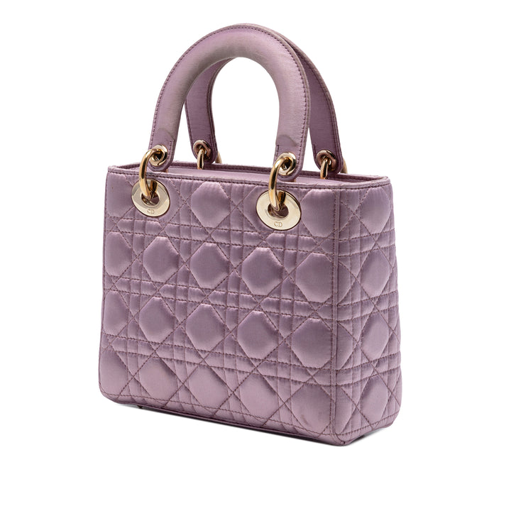 Dior Small Satin Cannage Swarovski Lady Dior