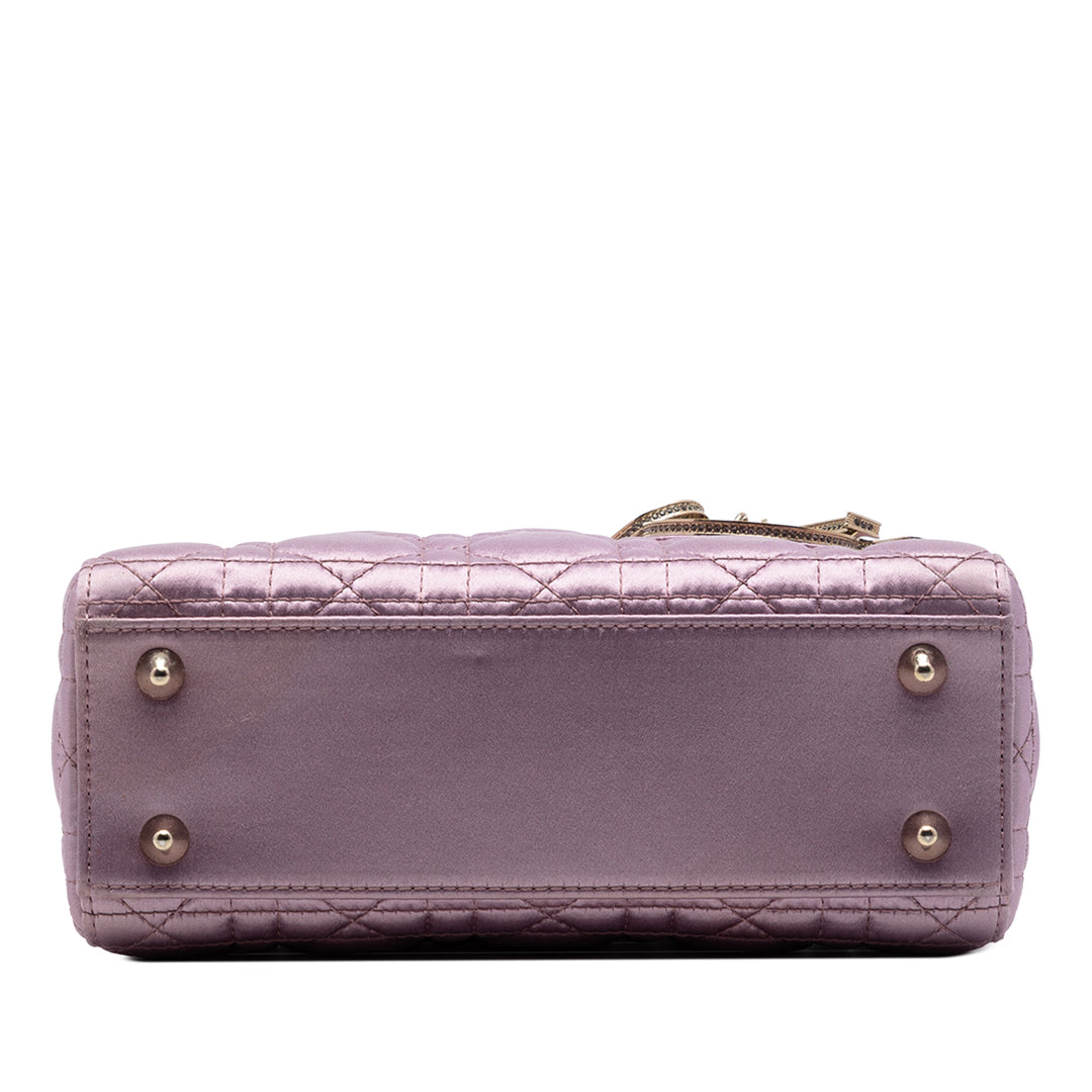 Dior Small Satin Cannage Swarovski Lady Dior