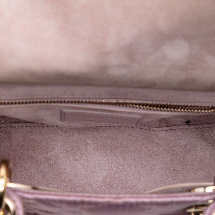 Dior Small Satin Cannage Swarovski Lady Dior