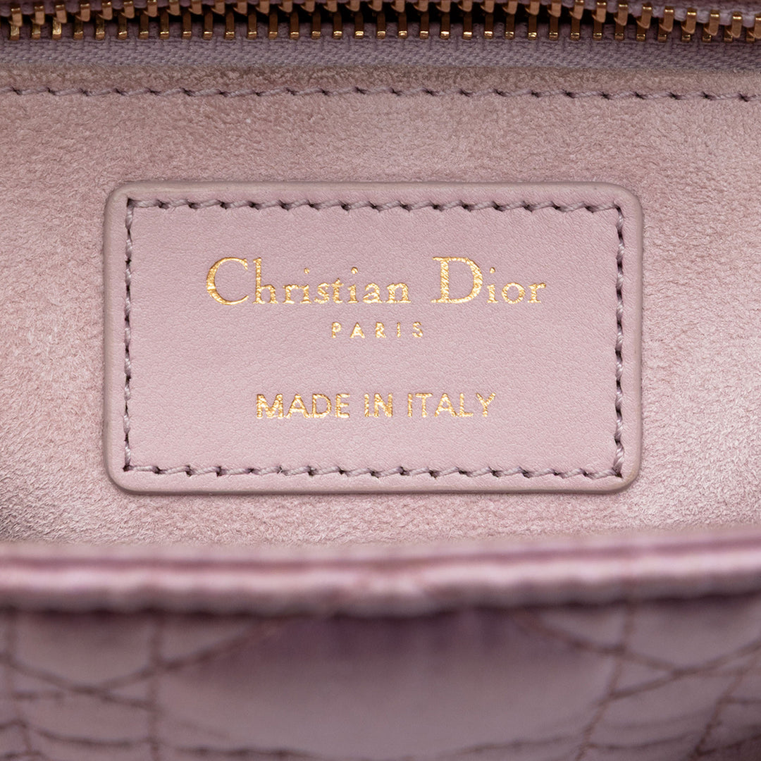 Dior Small Satin Cannage Swarovski Lady Dior